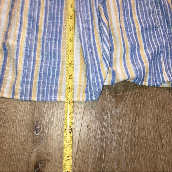 SHEIN Blue and Yellow Striped Maxi  Cami Dress Size Small | boho beach Vacation - Picture 5 of 9